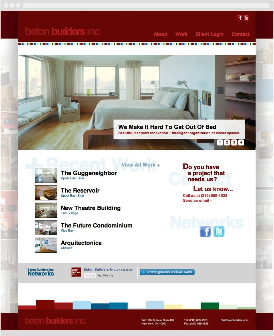 The Beton Builders website
